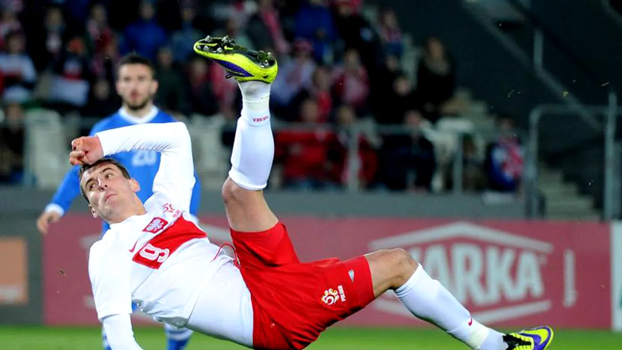 O veste bună pentru Daum. Arkadiusz Milik s-a accidentat în partida cu Danemarca și va rata meciul cu România