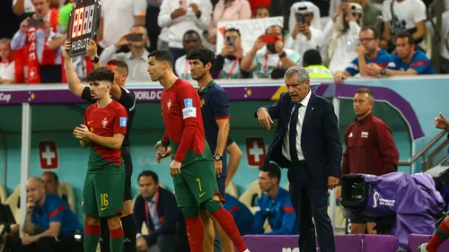 Fernando Santos a dezvăluit de ce l-a ținut pe bancă pe Cristiano Ronaldo la Campionatul Mondial: „Am vorbit înainte de meci!”