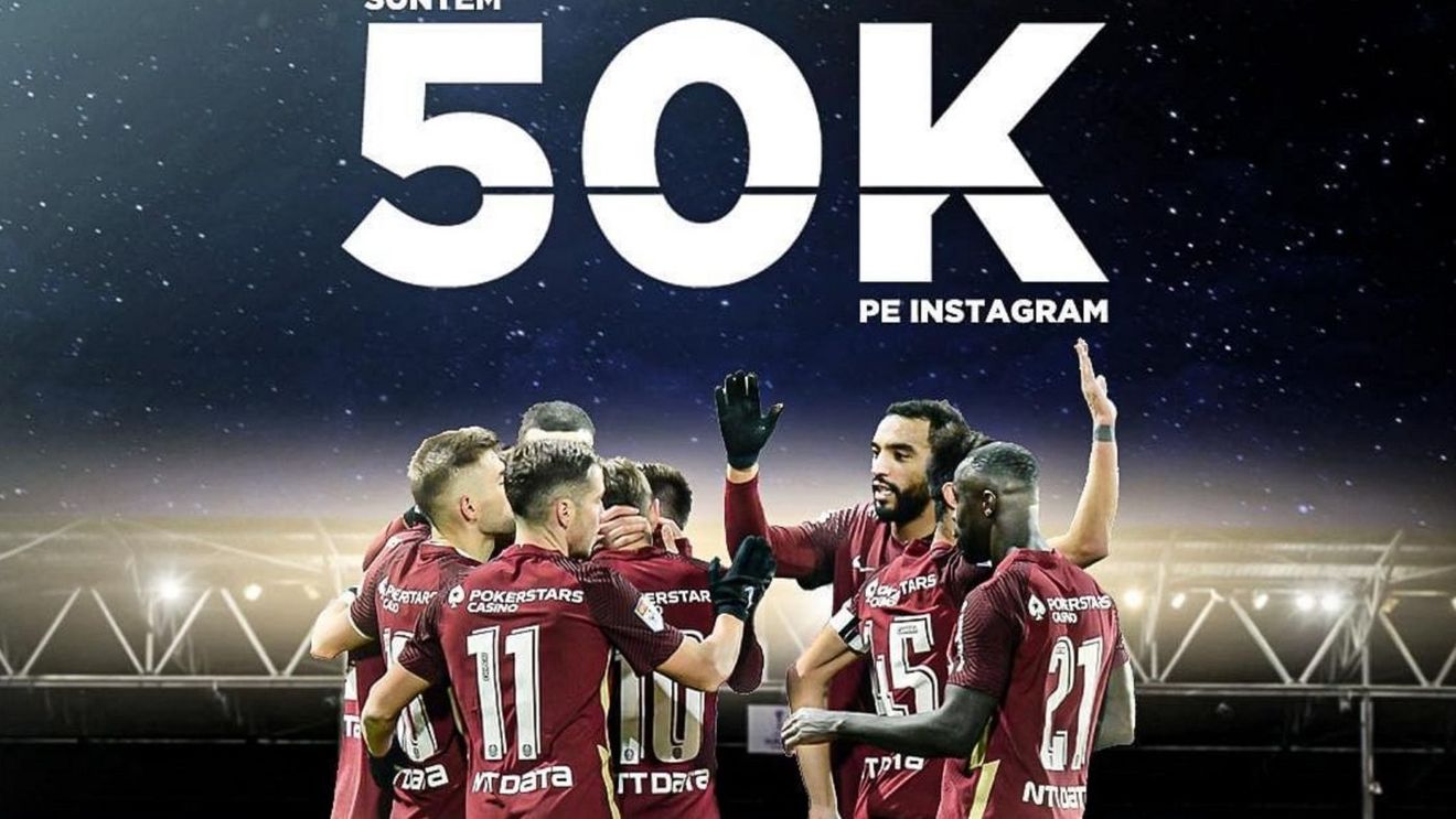 CFR Cluj se bate la titlu și pe social media. Ardelenii le promit fanilor că o să vorbească direct cu Dan Petrescu. Cum arată clasamentul de pe Instagram