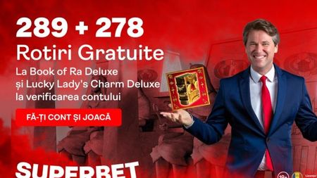 567 FREESPINS fără depunere la Superbet Casino! Rulaj de doar 1x! (P)