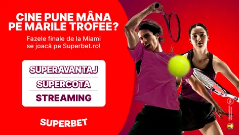 ADVERTORIAL. Se acordă marile trofee de la Miami! Fazele finale se joacă pe Superbet: cine sunt favoriții și cine poate oferi surpriza