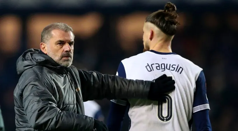 Ange Postecoglou l-a arătat cu degetul pe Radu Drăguşin pentru rezultatele slabe ale lui Tottenham