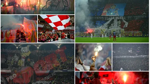 Cronica ultra a derby-ului. VIDEO & FOTO – O coregrafie superbă, mesaje inspirate, puțină pirotehnie și mulți decibeli. Dinamo- Steaua, încă un motiv pentru care fotbalul trebuie văzut de pe stadion