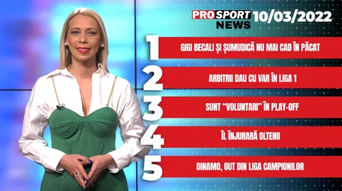 ProSport News | Gigi Becali și Șumudică nu mai cad în păcat! Cele mai importante știri ale zilei | VIDEO