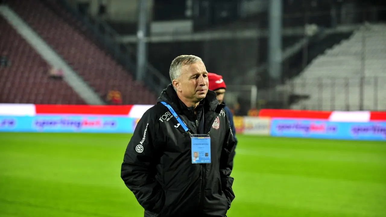 Probleme pentru Dan Petrescu! Un om de bază de la CFR ratează derby-ul cu FCSB