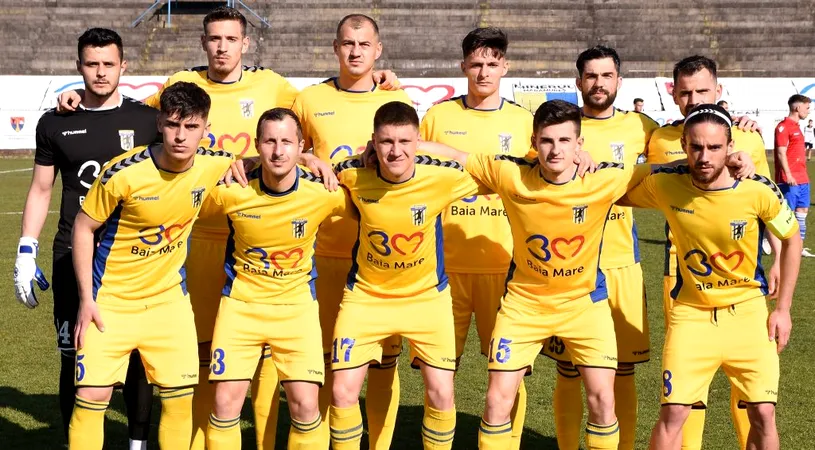 Minaur Baia Mare, în barajul de promovare pentru Liga 2. Echipa lui Vasile Miriuță va lupta în primă fază cu  Unirea Dej sau CSO Cugir, primele două clasate din Seria 9 a Ligii 3