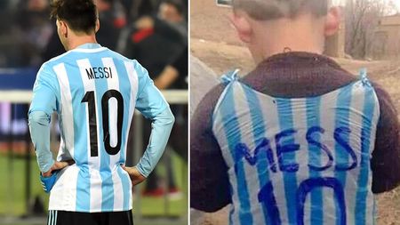 SUPERB! Cum să transformi o PUNGĂ‚ în tricoul idolului tău! Copilul din Irak devenit vedetă în toată lumea. "Echipa lui Messi încearcă să-l găsească"