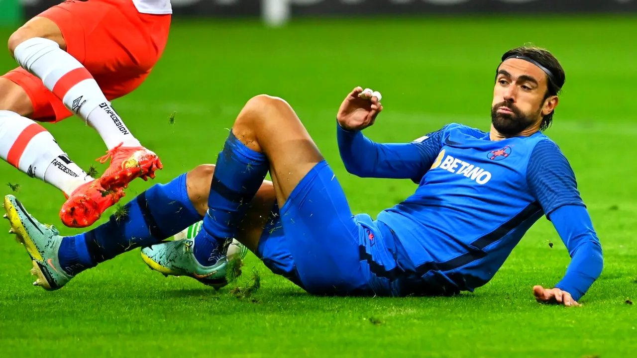 Panică la FCSB: Andrea Compagno s-a accidentat la genunchi înaintea derby-ului cu Craiova! A fost trimis de urgență la un control pentru a stabili gravitatea problemelor medicale | EXCLUSIV