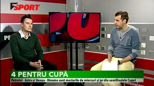 VIDEO ProSport Raport: Ștucan și Costeiu au discutat despre revenirea lui Chiricheș și au prefațat confruntările din semifinalele Cupei