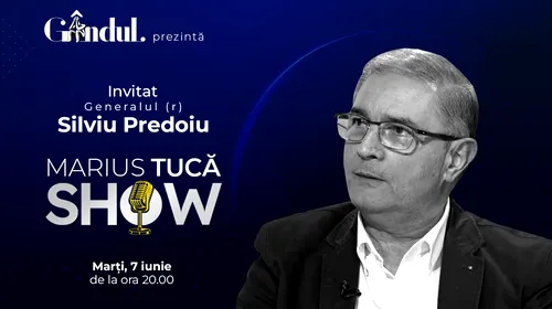 Marius Tucă Show începe marţi, 7 iunie, de la ora 20.00, live pe gandul.ro