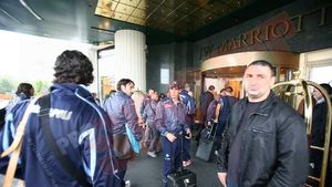 FOTO Napoli a sosit la București!** Cardoso: "E un meci special pentru mine, tatăl meu este dinamovist!"