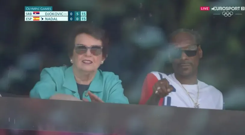 Snoop Dogg și Billie Jean King au văzut împreună meciul dintre Rafael Nadal și Novak Djokovic! Imaginile au devenit virale în toată lumea