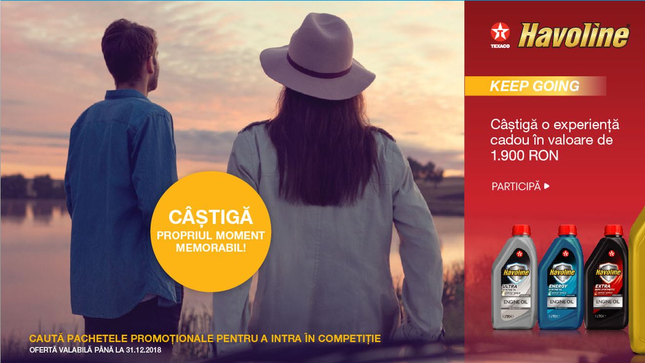 (P) Havoline și Premium Lubricants organizatorii unei campanii promoționale cu premii speciale