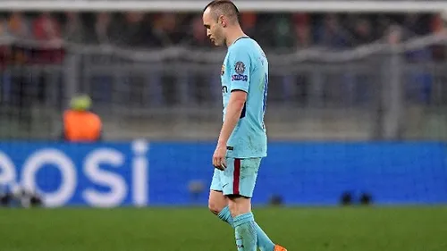 A anticipat coșmarul! Iniesta și momentul serii: ce le-a spus colegilor la pauză, când Barcelona conducea cu 4-2 la general