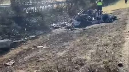 Au apărut primele imagini de la locul accidentului lui Diogo Jota. Cum arată Lamborghiniul care a ars ca o torță