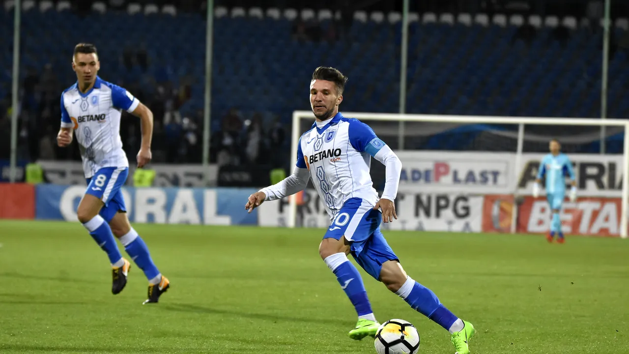 FC Botoșani - CS U Craiova 1-0. Golul lui Miron aduce trei puncte importante în ecuația play-off-ului