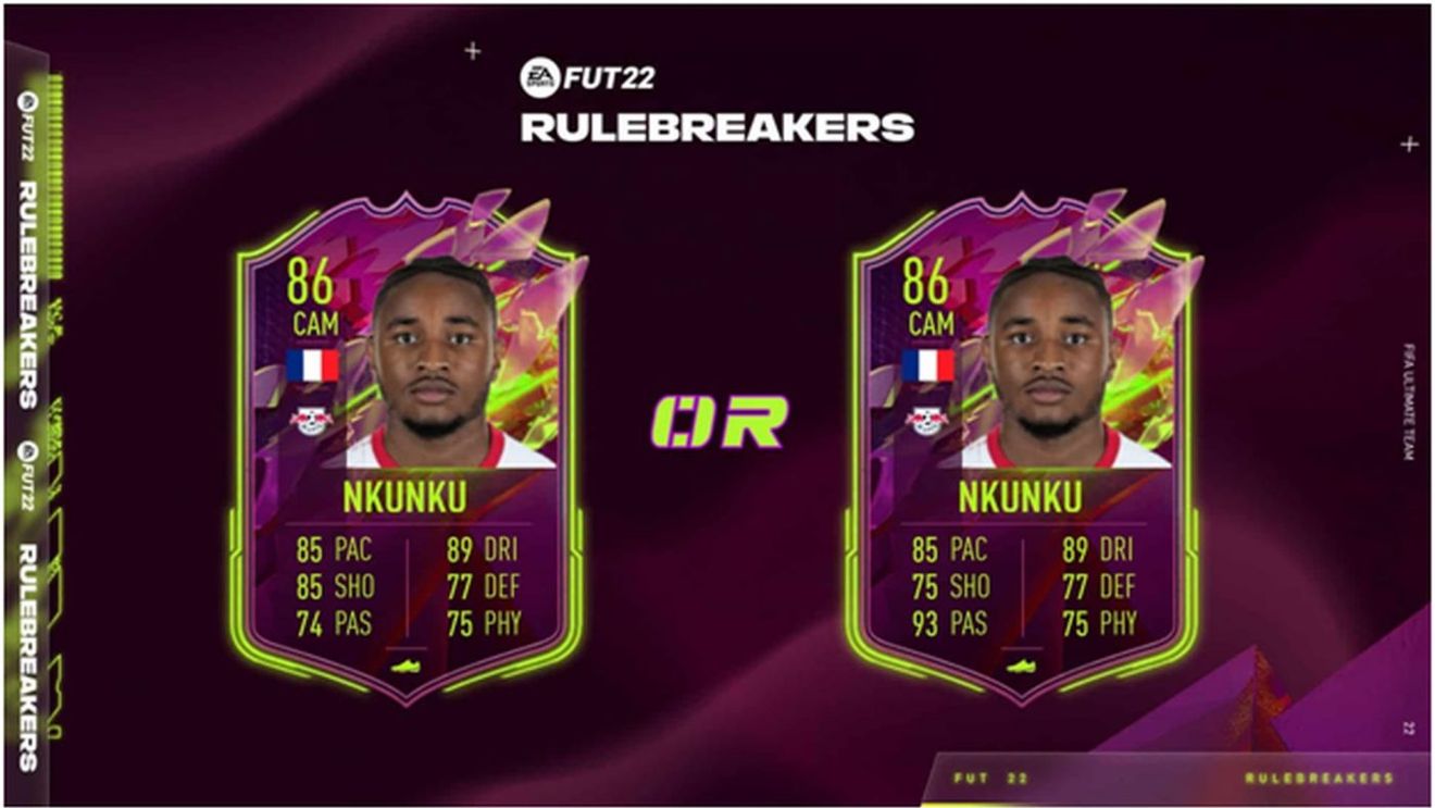 Christopher Nkunku în FIFA 22! Gamerii pot alege între două carduri foarte echilibrate și eficiente