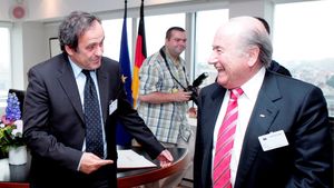 Platini și Blatter, la Cupa Prieteniei