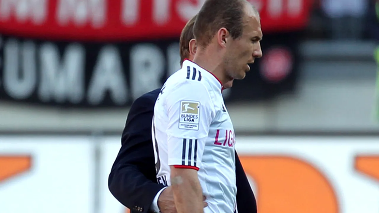 Robben și-a cerut scuze după ce a fost eliminat la meciul cu FC Nurnberg
