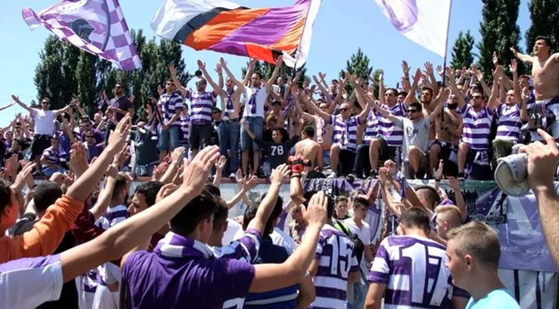 Suporterii Politehnicii, pregătiți pentru spectacol la derby-ul cu Ripensia.** Ultrașii vor lua cu asalt dâmbul de la marginea stadionului. Delegare controversată de arbitri