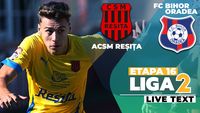ACSM Reșița – FC Bihor se dispută ACUM. Primesc bănățenii și în acest meci penalty?
