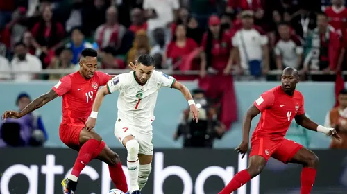 Canada – Maroc 1-2, în Grupa F de la Campionatul Mondial din Qatar! Africanii se califică în optimi de pe primul loc!