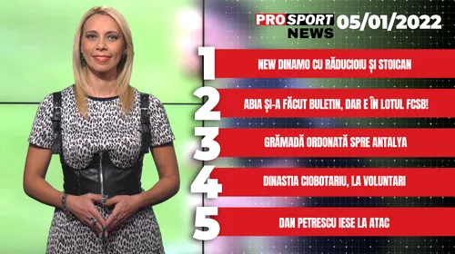 ProSport News | Dan Petrescu iese la atac. Dinastia Ciobotariu, la FC Voluntari. Cele mai noi știri din sport | VIDEO