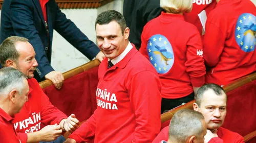 Politica lui Vitali: „Poporul meu are nevoie de mine!” Klitschko renunță momentan la mănuși