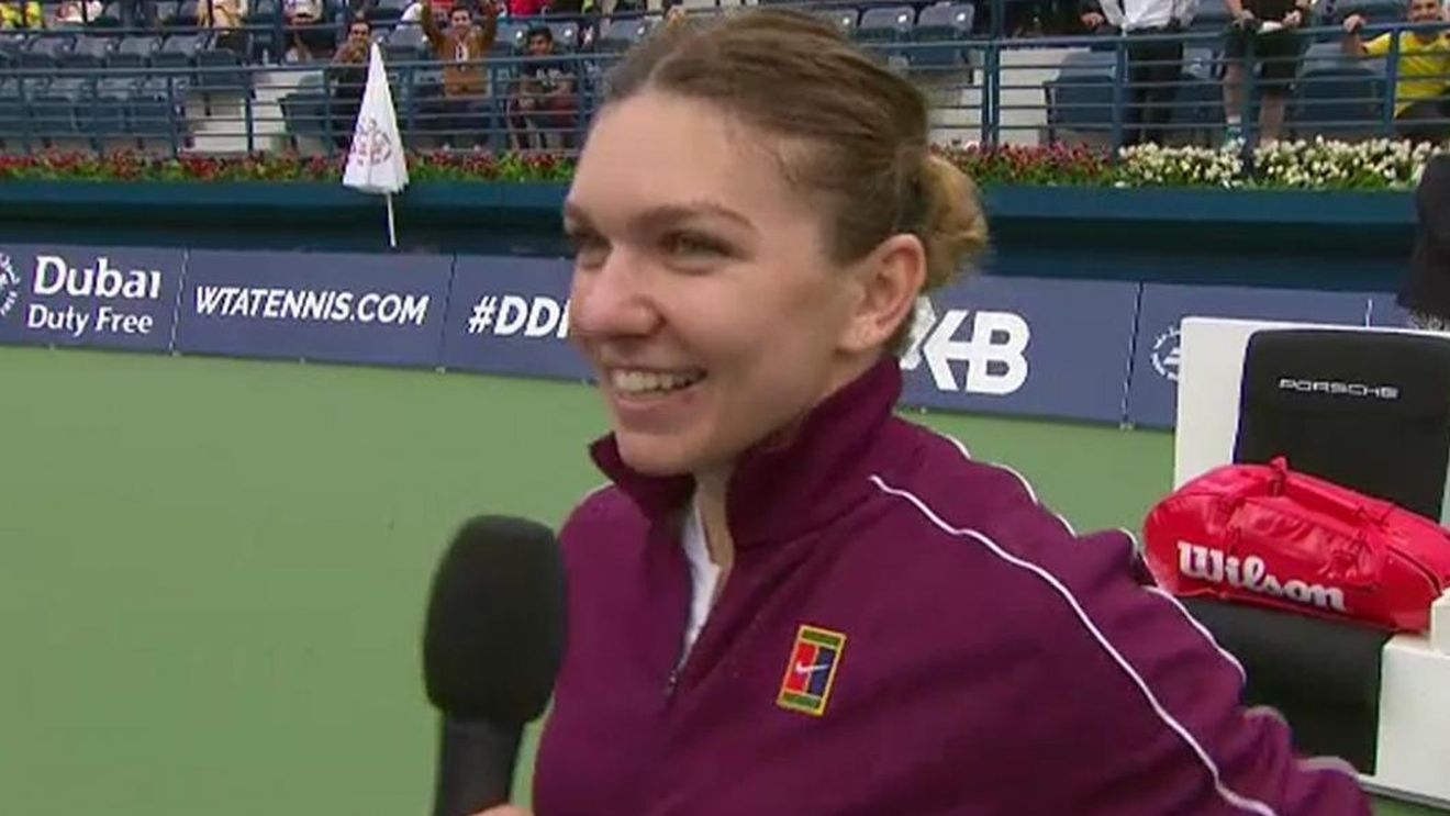 Simo-mania! FOTO | "Ești în Dubai, nu la Constanța!". Faza zilei, după victoria Simonei Halep de la Dubai