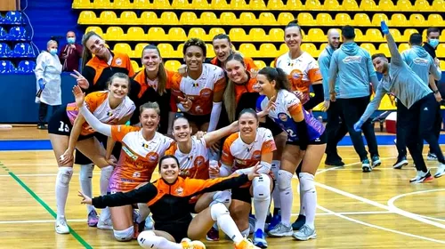 Știm toate rezultatele turneului 2 din Divizia A 1 la volei feminin. Victorii pe linie pentru Dinamo și Volei Alba Blaj