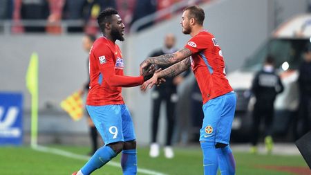 Adio, Alibec! Adio, Gnohere! Dică a demonstrat că FCSB nu are nevoie de vârf clasic atunci când îi are pe Man, Budescu și pe Teixeira