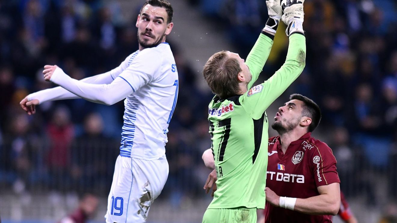 Arlauskis, senzațional la Craiova! "Dacă aveam stadionul și fanii de aici, aveam 13 puncte peste ei!" Presimțirea portarului pentru returul cu Sevilla