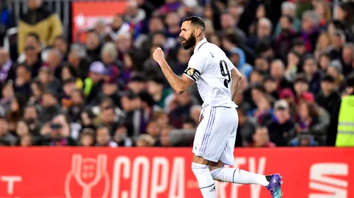 Karim Benzema a redus Camp Nou la tăcere! Prestație fabuloasă pentru atacantul francez și „hattrick” istoric! | VIDEO