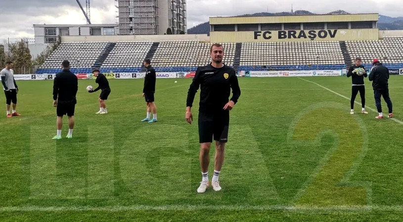 EXCLUSIV | Gabi Tamaș, la primul antrenament cu FC Brașov! Fostul internațional i-a adus aminte antrenorului Dan Alexa de un pariu neonorat