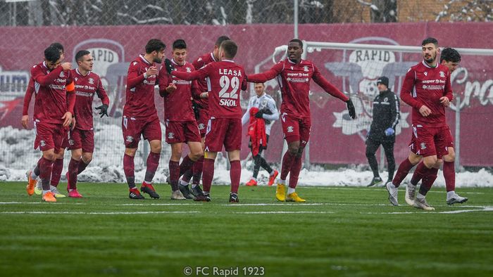 Patru din patru pentru Rapid! A câștigat și meciul amical cu Mostiștea Ulmu, dar a avut probleme în prima repriză
