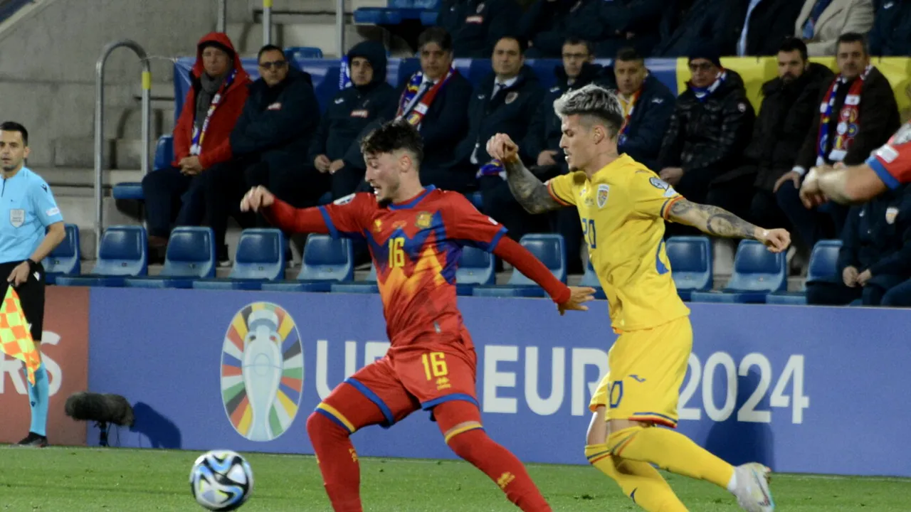 Dennis Man, luat la țintă de rivali! Cum arată piciorul internaționalului român după prima repriză a meciului Andorra - România | FOTO