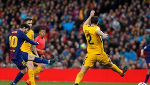 Messi și atât :). VIDEO | "Bijuteria" cu care argentinianul a deschis scorul în derby-ul cu Atletico și a atins o bornă istorică în carieră