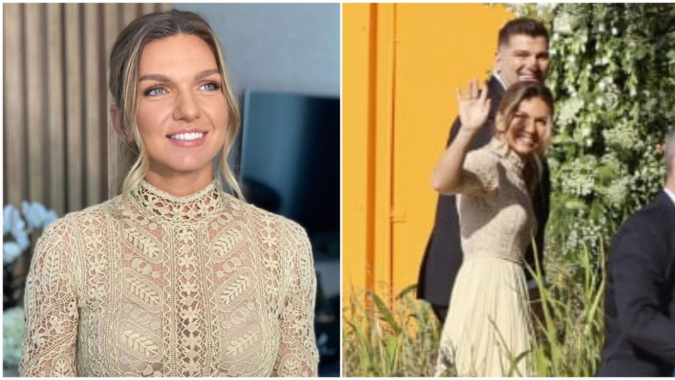 Simona Halep le-a dezvăluit australienilor povestea uimitoare a rochiei de la nunta cu Toni Iuruc: „Am intrat în magazin și n-am mai întrebat pe nimeni!" VIDEO
