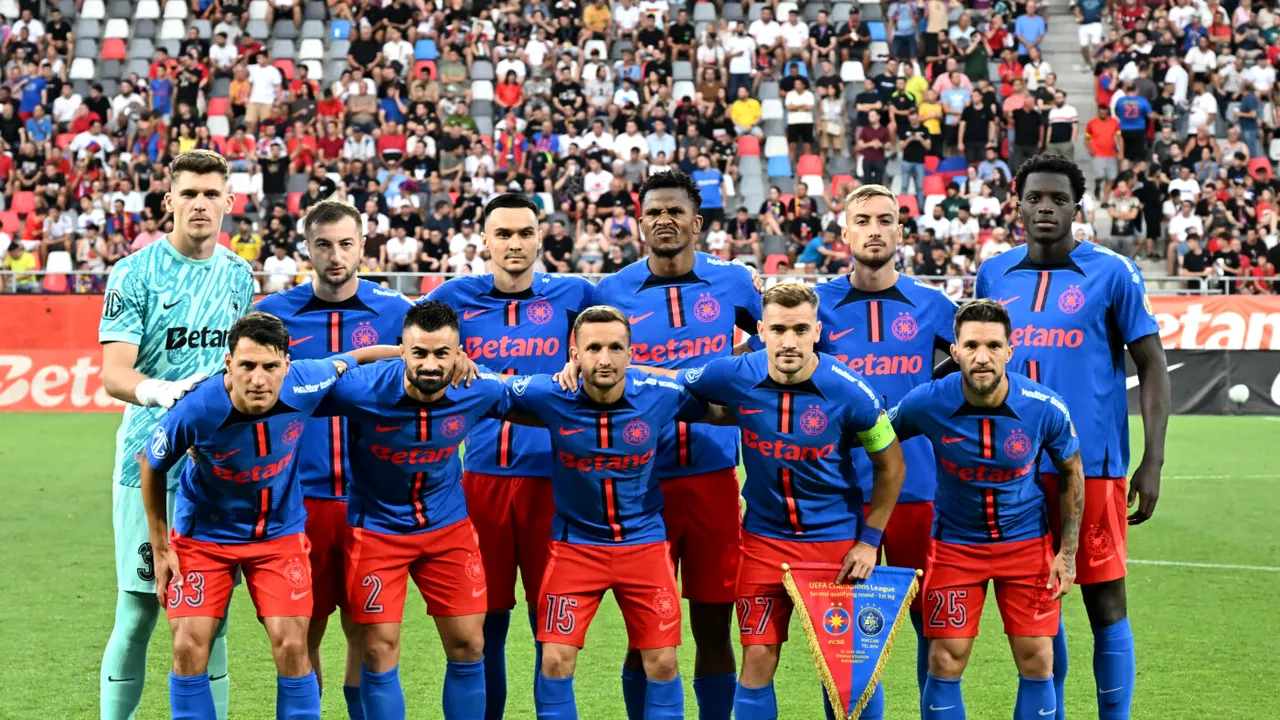 Calculatorul a decis: final de drum în Champions League pentru FCSB în returul cu Maccabi Tel-Aviv! Câte șanse are campioana României să elimine adversara din Israel