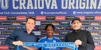 Adrian Mititelu îl așteaptă pe Moses Abbey în Bănie ca să joace pentru FCU Craiova în Liga 2. Care e situația jucătorului ghanez! EXCLUSIV