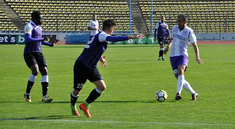 ACS Poli, umilită de FC Argeș și ajunsă la 13 meciuri consecutive fără victorie.** 