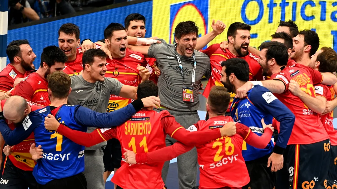 Spania, ce performanță! Victorie cu Danemarca și a patra finală consecutivă la Campionatul European de handbal masculin