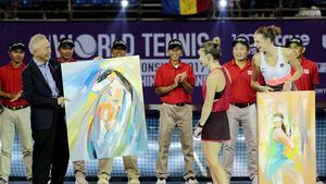 Halep nu s-a putut abține și a luat-o la întrebări pe finalista turneului din Thailanda: "De ce râzi?" | FOTO