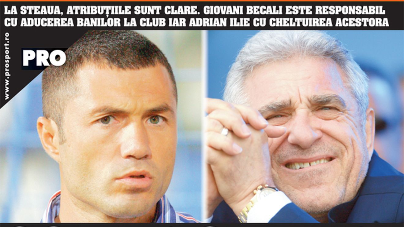Cum se împart atribuțiile la Steaua?
