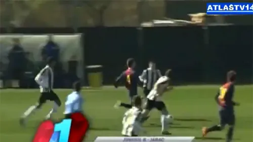 Cesc și Messi, varianta ‘junior’!** VIDEO FABULOS Fază incredibilă și gol de KINOGRAMĂ‚ la un meci al puștilor de la BarÃ§a