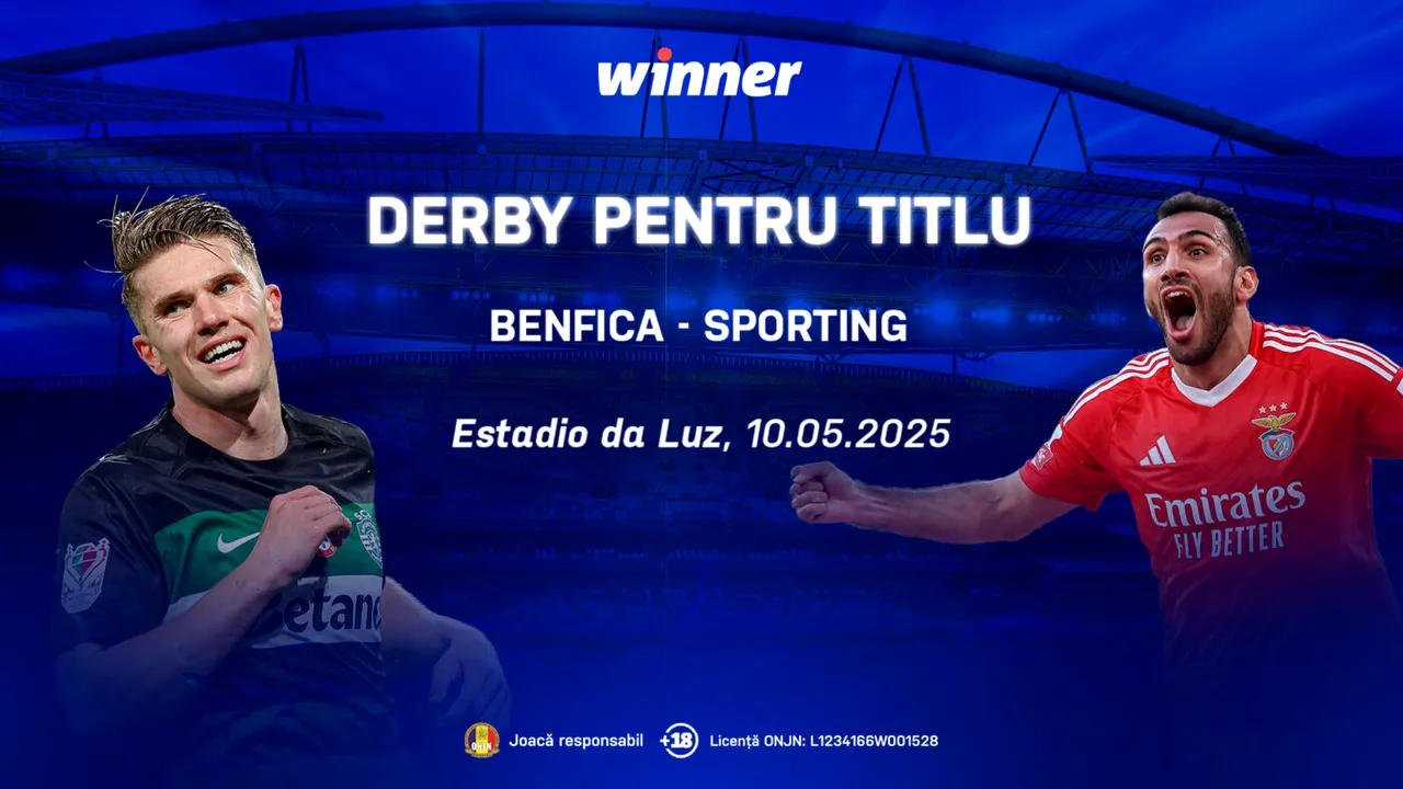 Benfica – Sporting, finala pentru titlu în Portugalia (P)