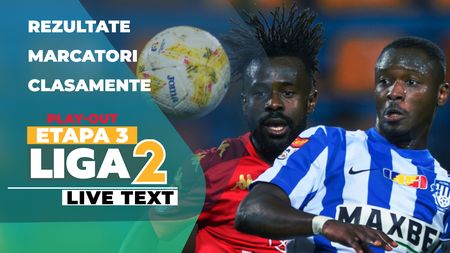 Liga 2, etapa 3 din play-out | AFC ASA Târgu Mureș câștigă la Iași, Reșița remizează la Afumați, în derby-urile rundei. Rezultate surpriză la Bacău, Bistrița, Slatina și Chiajna
