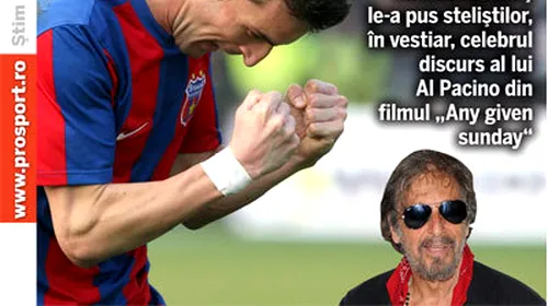 Al Pacino, psihologul Stelei!** Vezi cum a ajuns starul în vestiar