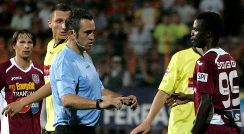 Dragoș Istrate va arbitra partida** CS Mioveni - CFR Cluj din sferturile Cupei