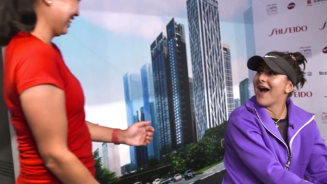 "Pe bune?" | VIDEO de milioane: momentul care a uluit-o pe Bianca Andreescu la Turneul Campioanelor 2019